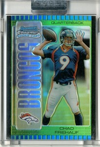 2005 Bowman Chrome Uncirculated Green Refractors Card #172 Chad Friehauf