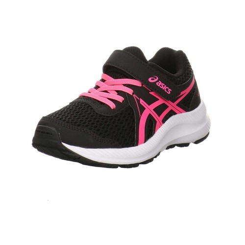 Scarpe da corsa ASICS Contend 7 bambino taglia 2 nere sneakers rosa caldo