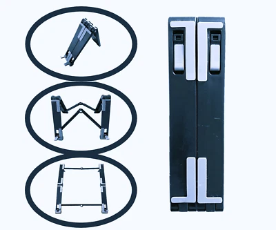 Adjustable Foldable Portable Book Phone Tablet Laptop Stand Riser - Black - Image 1 of 4