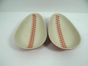 IKEA Egg Shaped Bowls Burnt Orange Set of 2 #18431 - Picture 1 of 8
