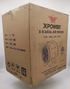 XPOWER X-8 1/3 HP Variable Speed Confined Space Ventilation Exhaust Fan Blower - Picture 1 of 1