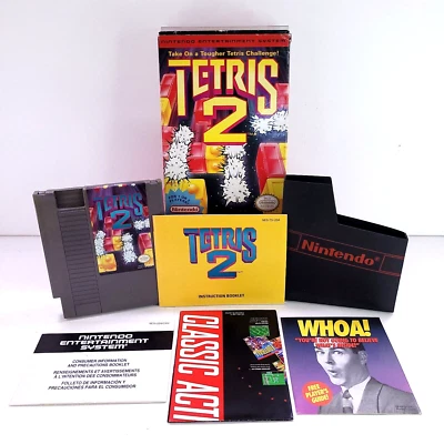Tetris 2 (Nintendo Entertainment System, 1993) NES Authentic No Styrofoam Insert - Image 1 of 4