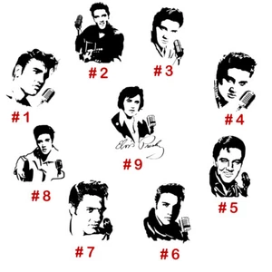 Elvis Presley Vinyl Decal Sticker Car Window Laptop Art American Idol Legend - Picture 1 of 13