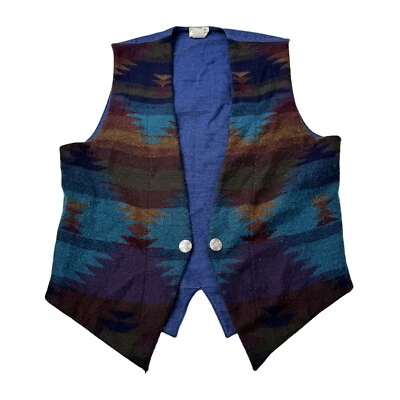 Vintage PK Designs Aztec Women’s Vest Size Medium - Image 1 of 4