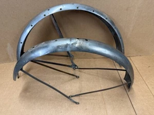 Monark Silver King Ladies 1930's Aluminum 24" Bicycle Stainless Fender Set - Picture 1 of 11