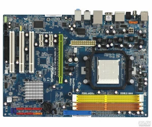 ASRock K10N78hSLI-GLAN rev2.03 , Socket AM2 / AM2+ / AM3 , AMD Motherboard - Picture 1 of 3