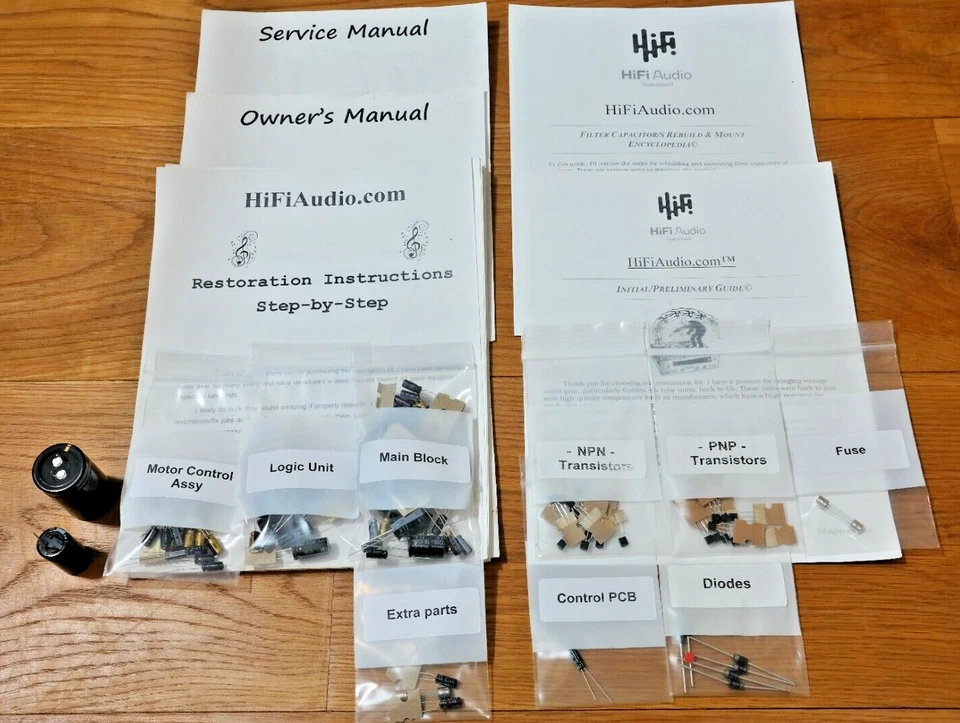 Nakamichi Dragon cassette deck restoration upgrade kit repair rebuild capacitor - Image 1 of 4