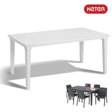 TAVOLO DA GIARDINO PER ESTERNO RETTANGOLARE IN RESINA KETER FUTURA 165x94XH74