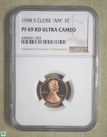1998-S CLOSE "AM" LINCOLN CENT - NGC PF 69 RED ULTRA CAMEO Cover