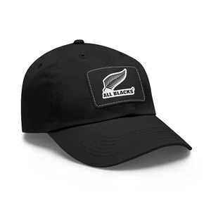 RARO! Cappello Zealand All Blacks Design Miglior Papà con Toppa in Pelle - Foto 1 di 2