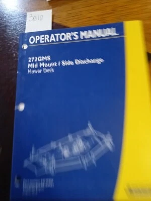 New Holland 272GMS Mower Deck Operator's Manual - Image 1 of 4