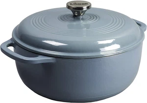 Horno holandés de hierro fundido esmaltado de 3 cuartos con tapa - asas dobles - horno seguro hasta - Imagen 1 de 5