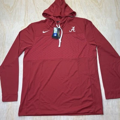 NUEVO LG Alabama Crimson Tide Nike Ligero Sudadera con Capucha Manga Larga Camisa Foto 1 de 4