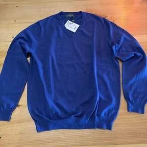 Alan Paine Herren Pullover Pulli V-Ausschnitt Luxus Baumwolle England Große UK 44 EUR 52 - Bild 1 von 6