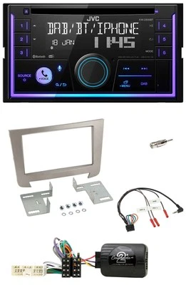 JVC Lenkrad USB 2DIN DAB Bluetooth CD Autoradio für SSangYong Rexton ab 2013 - Bild 1 von 4
