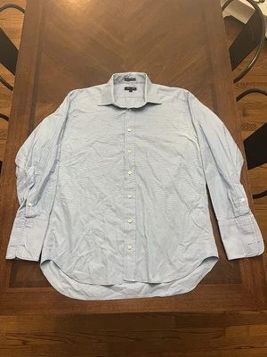 Burberry Shirt Mens 15.5 French Cuff London USA Made Dress Shirt  - Image 1 of 4