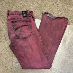 Men's Size 38 - Wornstar Hellraiser Distressed Bootcut Jeans - Picture 1 of 17