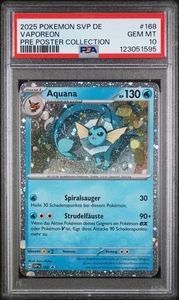 PSA 10 Pokémon Karte Aquana SVP 168 Black Star Promo Prismatische Entwicklung DE - Bild 1 von 2