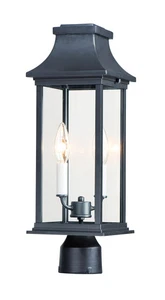 Maxim Vicksburg 2-Light Outdoor Post Light in Black - Picture 1 of 1
