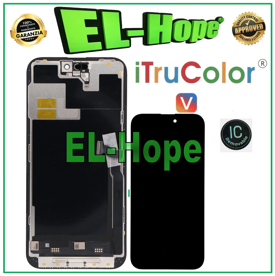 DISPLAY LCD iTruColor INCELL PER APPLE IPHONE 14 PRO MAX TOUCH VETRO SCHERMO