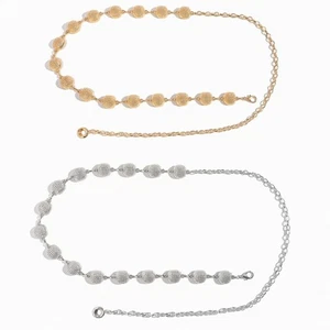 Modern Round Metal Waist Chain Jewelry For Women Men Casual Everyday Outfits - Picture 1 of 10