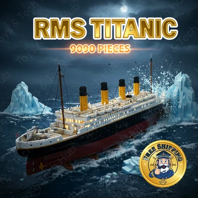 Titanic 10294 Large Cruise Ship Building Blocks Set 9090pcs Compatible & Light - Image 1 of 4