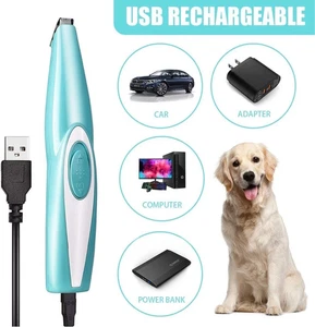 Professional Pet Dog Hair Trimmer – Mini Electric Paw Pad Clippers & Grooming Sh - Picture 1 of 7