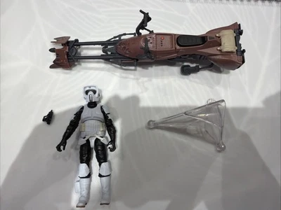 Star Wars Vintage Collection RETURN OF THE JEDI Speeder Bike & Scout Trooper - Photo 1/4