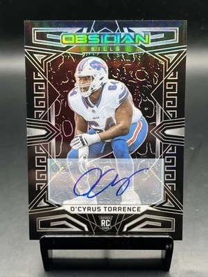 2023 Panini Obsidian O'Cyrus Torrence #109 Signatures Rookie Auto RC - Image 1 of 2