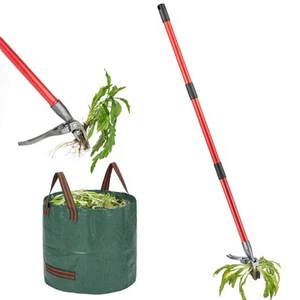 Stand Up Weed Puller Tool with 48" Long Metal Handle, 4-Claw Heavy-Duty Steel... - Picture 1 of 7