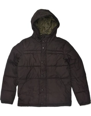 JACK & JONES Mens Hooded Padded Jacket UK 36 Small Black Polyester AF06 - Image 1 of 4