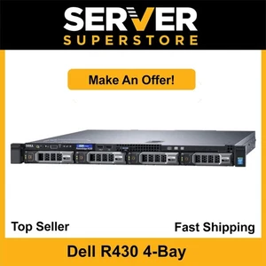 Dell PowerEdge R430 Server 2x E5-2667 V4 -3.2GHz = 16 Cores H730 64GB 2x 1TB SAS - Picture 1 of 7