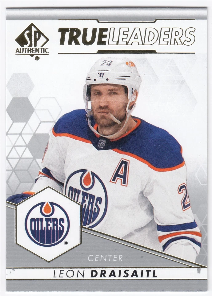 2022-23 Upper Deck SP Authentic True Leaders LEON DRAISAITL TL-3 Edmonton Oilers - Image 1 of 1