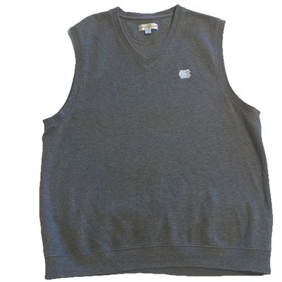 Cutter & Buck UNC Univ. Of North Carolina Gray Sweater Vest Large - Image 1 of 4