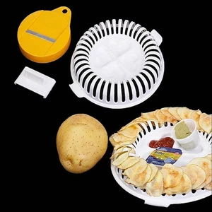 Microwave Oven Fat Potato Chips Maker Fruit Potato Crisp Chip Slicer Snack'Ma.ME - Picture 1 of 12