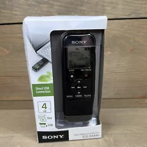 Nueva grabadora de voz digital estéreo Sony ICD-PX440 4 GB negra - Imagen 1 de 8