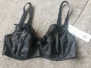 Nuovissimo reggiseno coppa intera con ferretto nero non imbottito Nessa Megan TAGLIA 34E - Foto 1 di 10