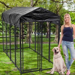 Anti-Rust Outdoor Pet Playpen Dog Kennel UV-Resistant Animal Camping Cage Fence - Picture 1 of 15