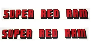 For 1955-59 Dodge Super Red Ram Valve Cover Decals Set - Picture 1 of 2