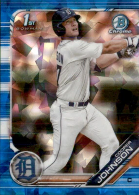 2019 BOWMAN DRAFT CHROME 1ST ATOMIC DETROIT TIGERS COOPER JOHNSON /99 #BDC-200 - Image 1 of 2