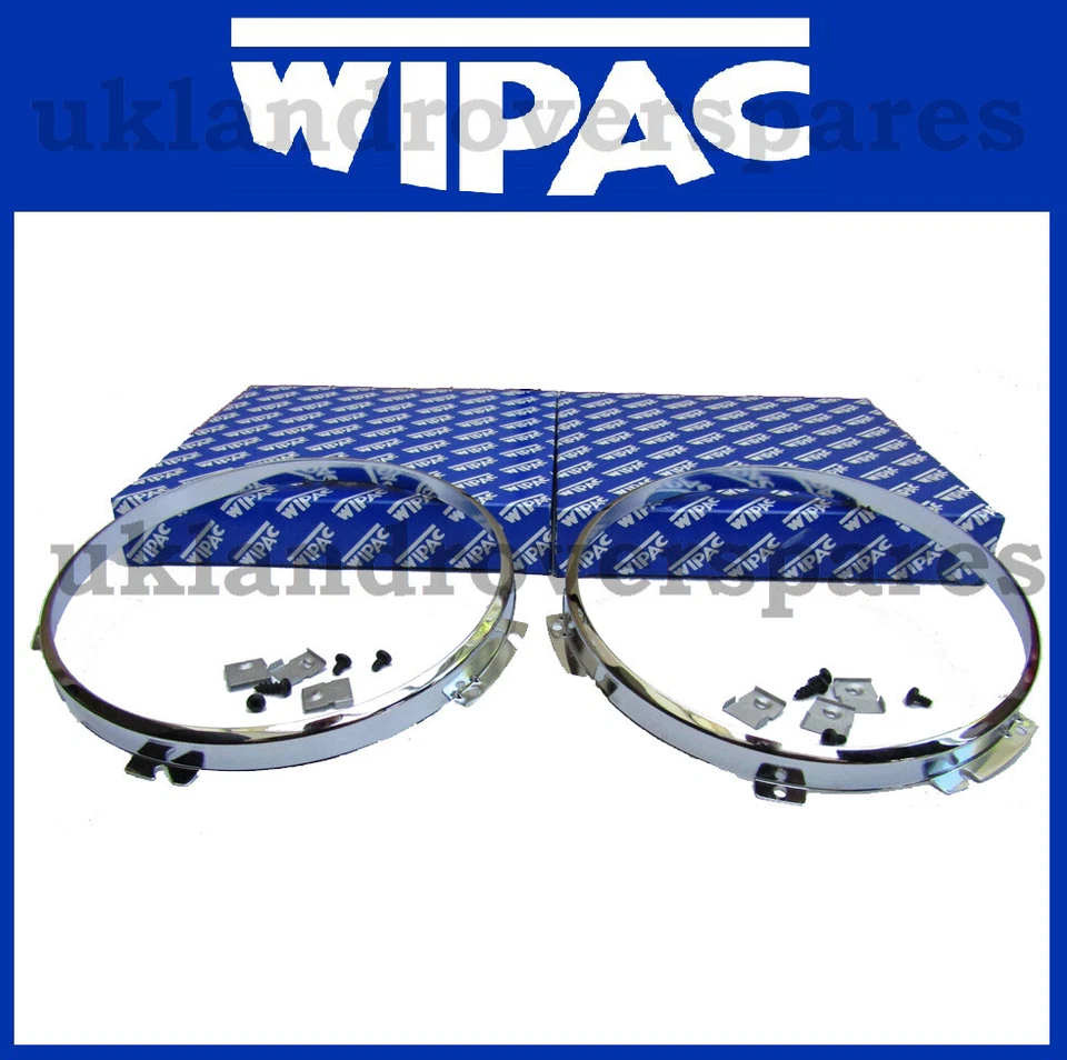 Land Rover Defender Headlight Bezel Chrome Wipac Stc3108c Prc7992