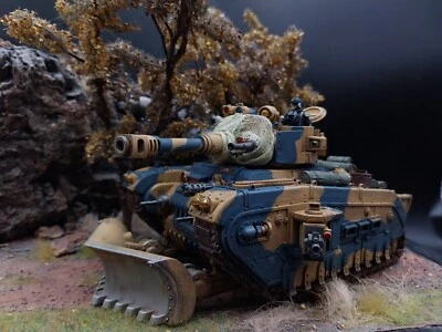 Warhammer 40k Death Korps of Krie Rogal Dorn Battle Tank pintado Comissão - Imagem 1 de 4