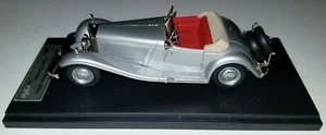 EMC 1/43 1934 Mercedes Benz 380K Sport Roadster Top Down Grey Red Interior #/40 - Picture 1 of 11