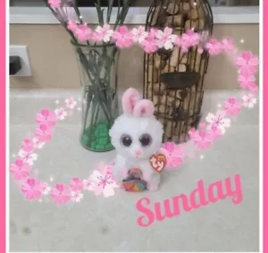 TY Beanie Boos SUNDAY the Rabbit with Easter Basket NEW with Tags 2022 - Picture 1 of 2