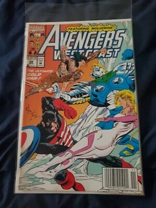 AVENGERS WEST COAST #88 (1992) Newsstand- Wolverine, Bogatyr; Captain America - Picture 1 of 2