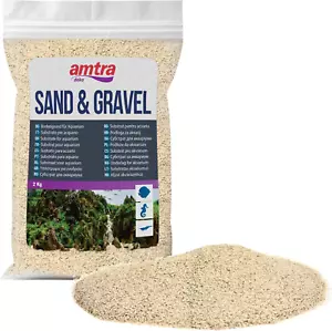 AMTRA White Quartz Aquarium Sand; 2kg; Fine 0.1-0.7mm; for Fresh or Salt Water - Picture 1 of 11