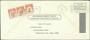UNITED STATES COVERS - 1967 Postage Due on Business Reply Mail - Picture 1 of 1