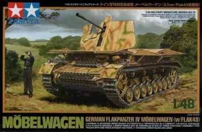 Tamiya 32573 Mobelwagen German Flakpanzer IV w/Flak43 Kit Montaggio 1/48 - Immagine 1 di 2