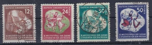 1951 Gedenkausgabe Jugend Weltfestspiele sauber Gestempelt ANK 289 - 292 - Bild 1 von 2
