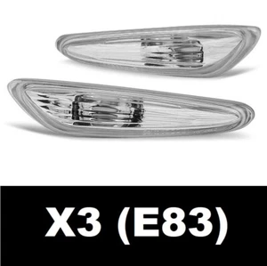 CRYSTAL CLEAR SIDE INDICATORS REPEATERS FOR BMW X3 E83 (2003-2011) - Picture 1 of 1